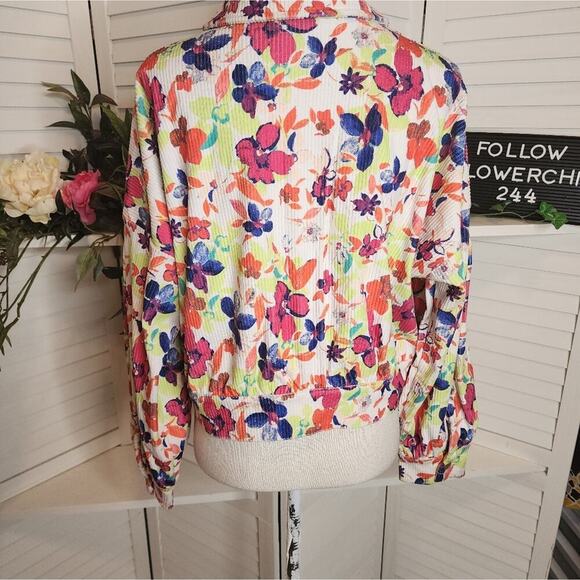EMILY WONDER THE RAVEN KAT FLORAL CORDUROY JACKET SIZE MED - Picture 5 of 8